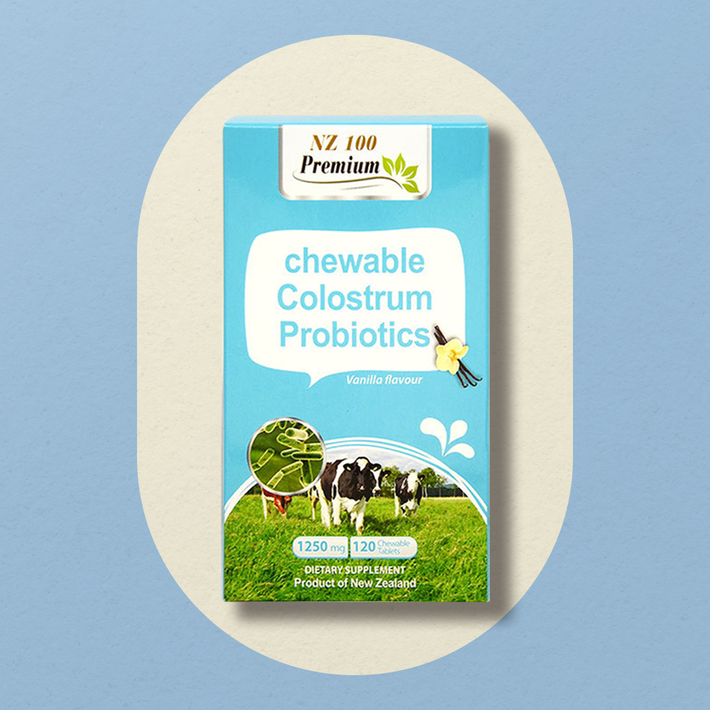 Chewable Colostrum probiotic tablets (Vanilla Flavour)