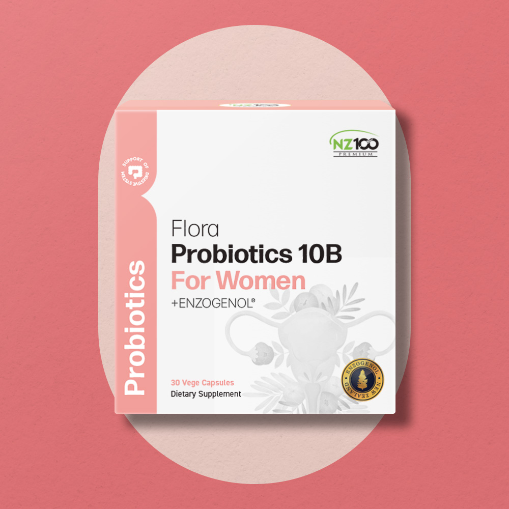 Flora Probiotics 10B For Women +Enzogenol